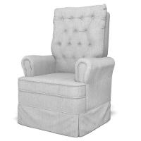 Kit 02 Poltronas De Amamentação E Descanso Com Balanço Laís G05 Linho Cinza Claro - Mpozenato - 8