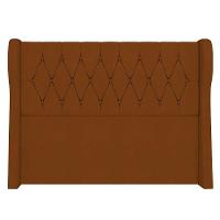 Cabeceira Casal King Cama Box 195cm Malva I02 Veludo Terracota - Mpozenato - 6