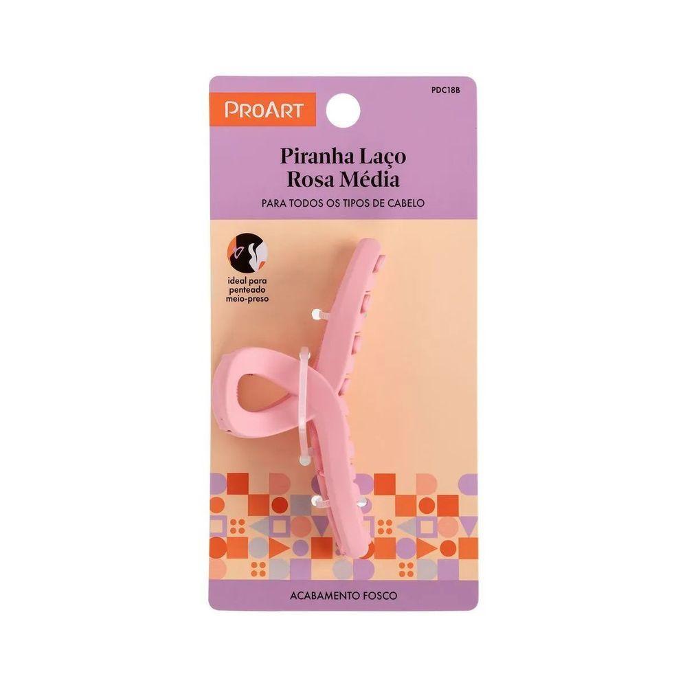 Piranha Laço Média Proart Praticidade, Estilo E Sem Danos Aos Fios Rosa - 4