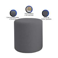 Puff Beca Cilindro Suede Live - 7 Decor Cinza Escuro - 3