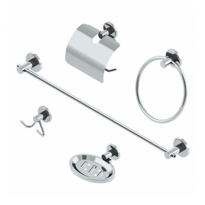Kit Acessorios Para Banheiro 5 Pecas Inox Cromado Stander