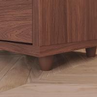 Mesa De Cabeceira 2 Gavetas 48 Cm Campeche Castanho Henn - 8