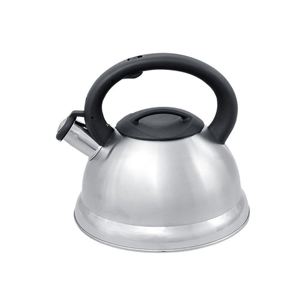 Chaleira Em Inox Com Apito E Fundo Duplo à Indução Prata - 3
