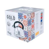 Chaleira Em Inox Com Apito E Fundo Duplo à Indução Prata - 2