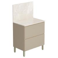 Balcão De Cozinha Com Tampo 80cm 1 Porta Minsk K02 Vanilla - Mpozenato - 1