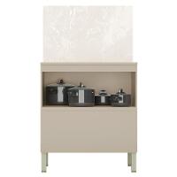 Balcão De Cozinha Com Tampo 80cm 1 Porta Minsk K02 Vanilla - Mpozenato - 5