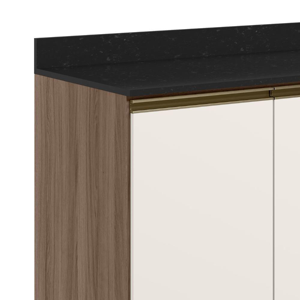 Balcão De Cozinha Com Tampo 120cm Maly N03 Carvalho-off White - Mpozenato - 5