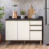 Balcão De Cozinha Com Tampo 120cm Maly N03 Carvalho-off White - Mpozenato - 2