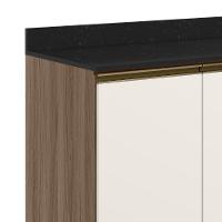 Balcão De Cozinha Com Tampo 120cm Maly N03 Carvalho-off White - Mpozenato - 5