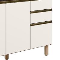 Balcão De Cozinha Com Tampo 120cm Maly N03 Carvalho-off White - Mpozenato - 6