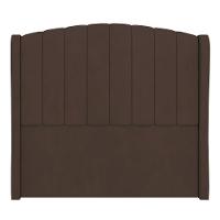 Cabeceira Casal Cama Box 140cm Glenda I02 Veludo Marrom - Mpozenato - 6