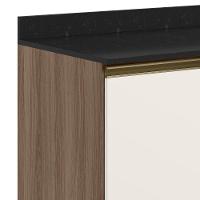 Balcão Para Cooktop Com Tampo 80cm Maly N03 Carvalho-off White - Mpozenato - 5