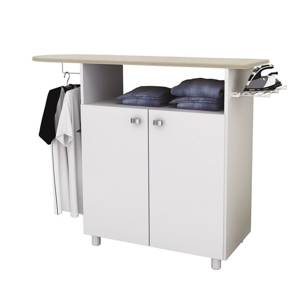 Balcão Com Tábua De Passar 2 Portas Tp3000 Branco - Tecno Mobili - 1
