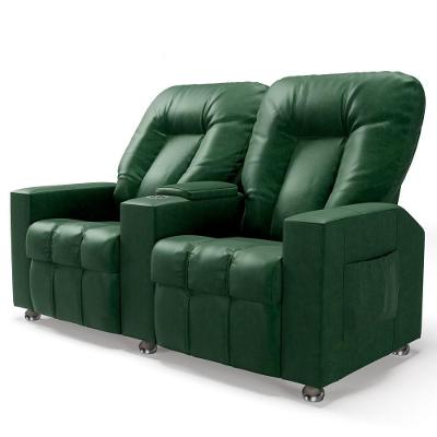 Poltrona Reclinável Para Cinema 2 Lugares Praddo Fh9 Pu Verde - Mpozenato