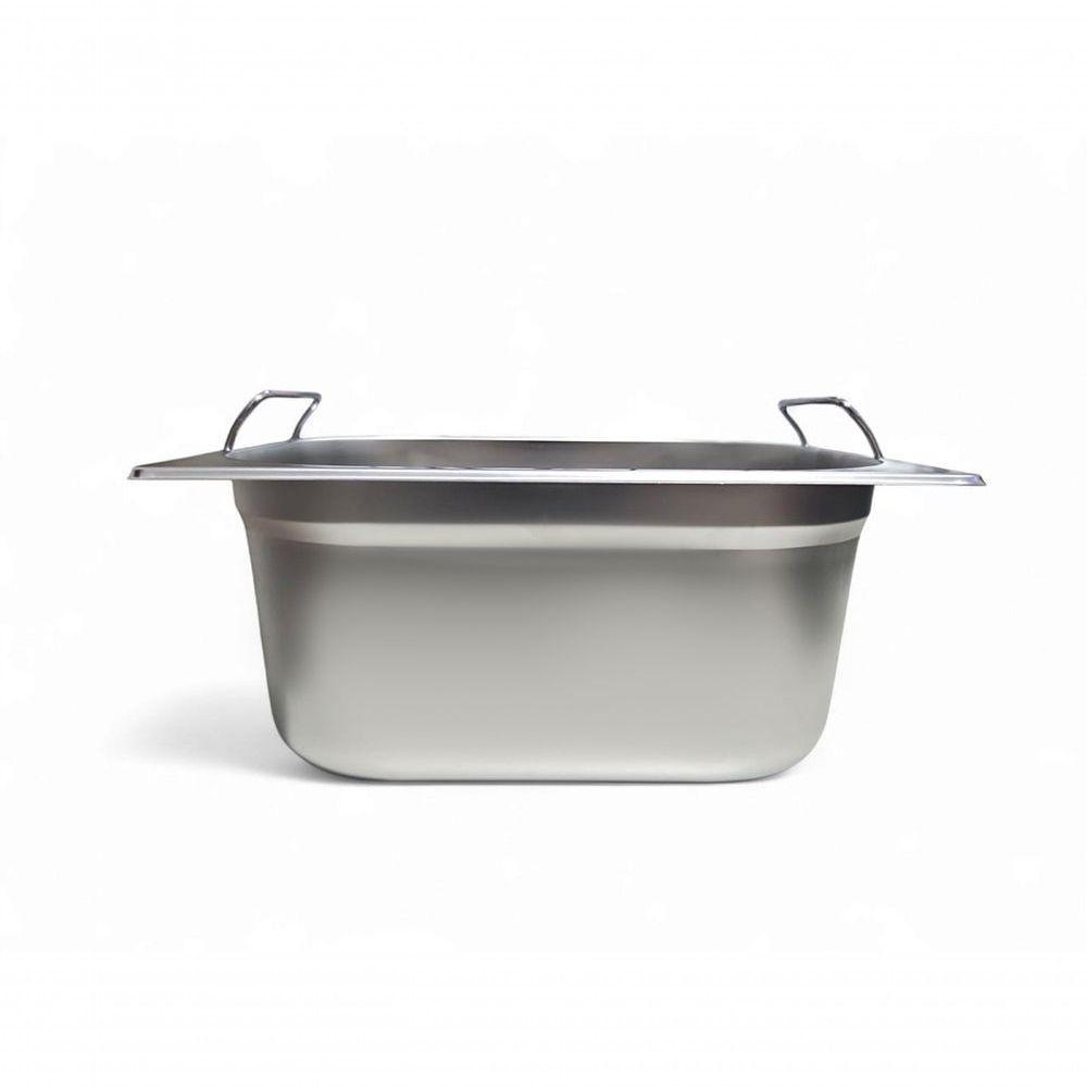 Kit 3 Cubas Gastronômica Inox Gn 1/2 150mm Com Alça Prateada - 5