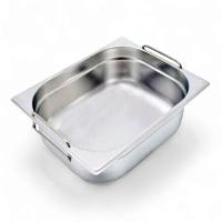 Kit 3 Cubas Gastronômica Inox Gn 1/2 150mm Com Alça Prateada - 6