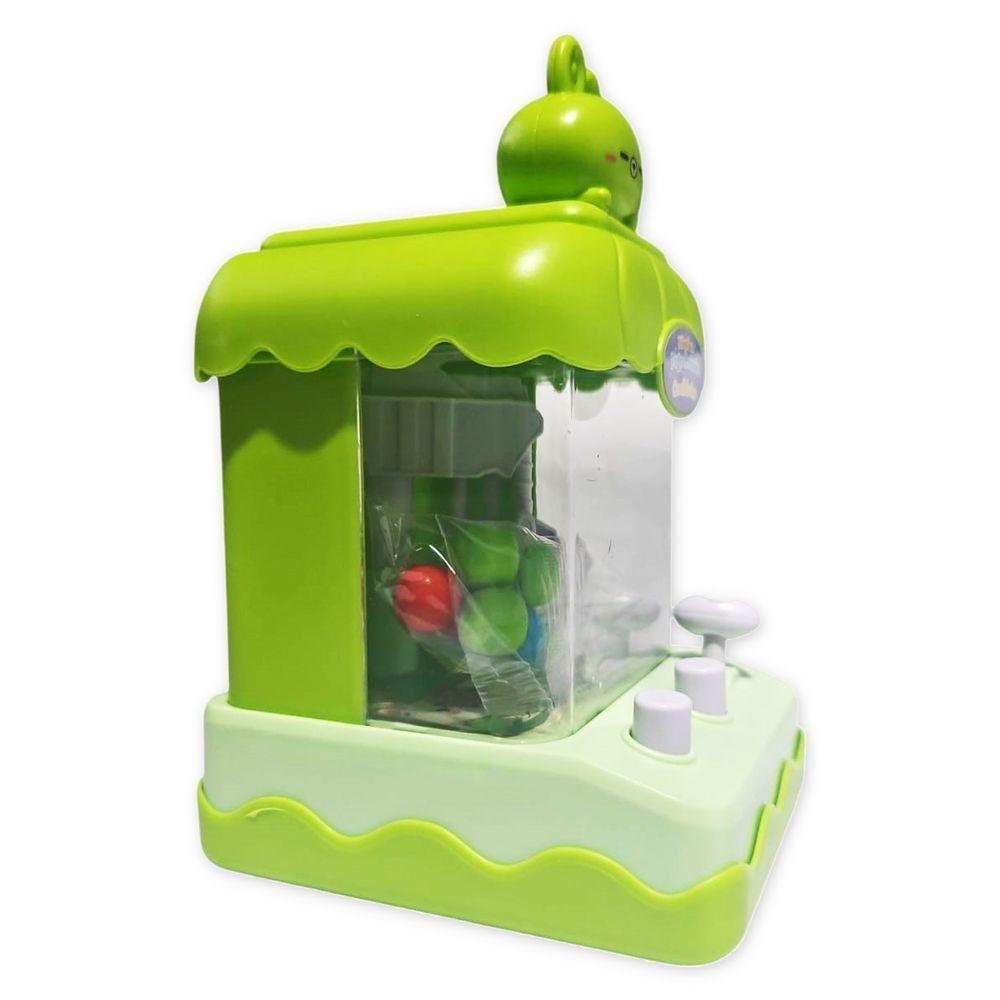 Mini Máquina De Bola Pega Premio Jogo Com Garra Divertido Coelho Verde - 4