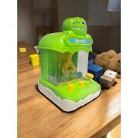 Mini Máquina De Bola Pega Premio Jogo Com Garra Divertido Dino Verde - 3