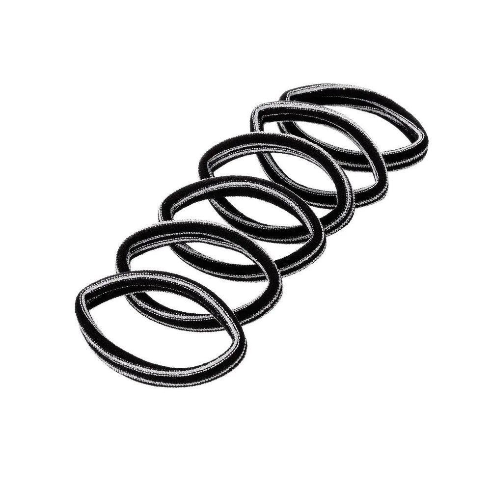Elásticos De Cabelo 6 Unidades Proart Sem Metal, Não Marcam Os Fios, Perfeitos Para Penteados Fios Prata - 2