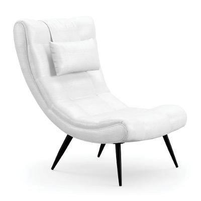Poltrona Decorativa Lord Facto Dunas Encosto Regulável Branco Ibiza