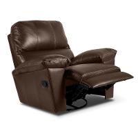 Poltrona Do Papai Reclinável Retrátil Félix L07 Couro Marrom Café - Mpozenato - 8