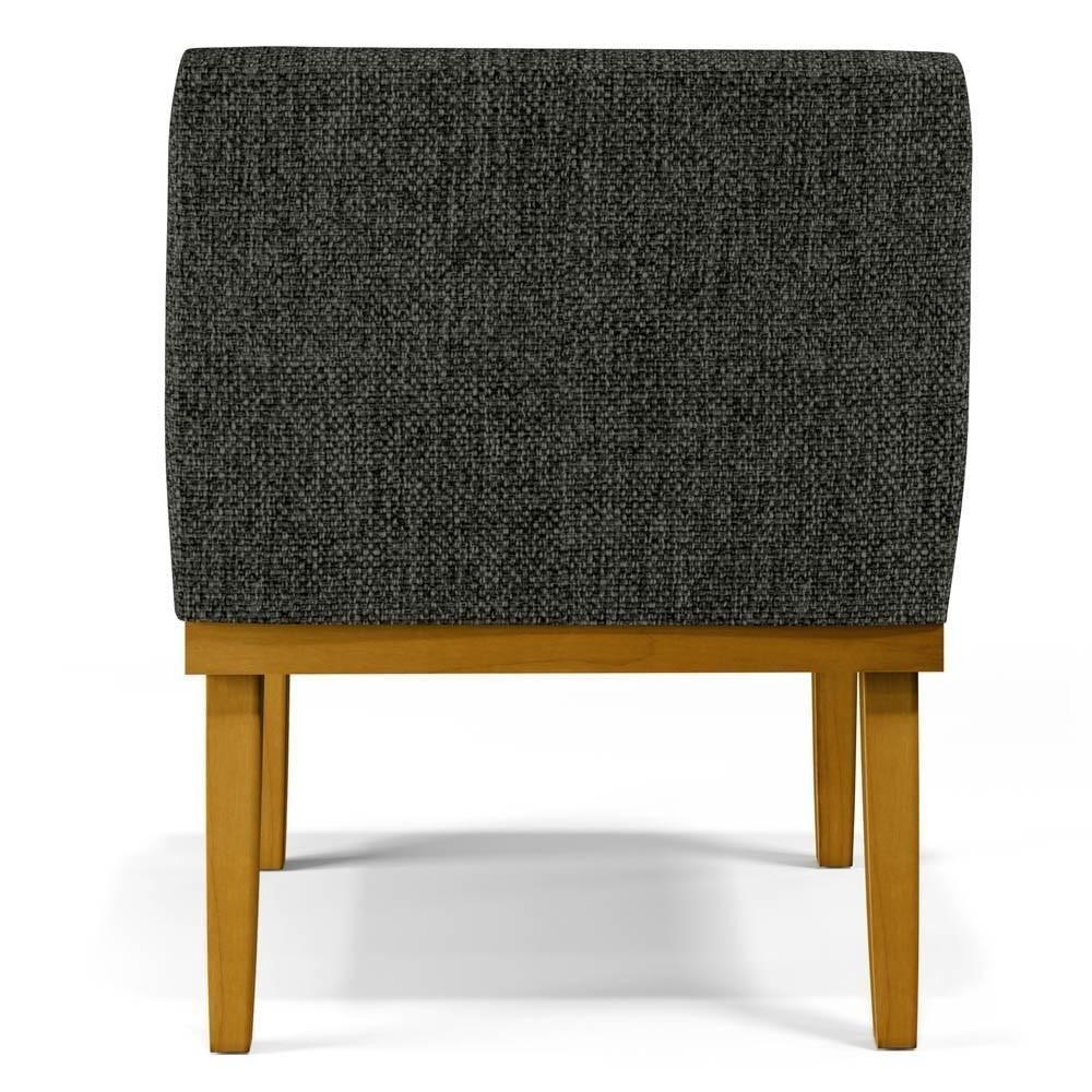 Kit 2 Poltronas Decorativas Vitória W01 Linho Grafite - Mpozenato - 6