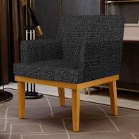 Kit 2 Poltronas Decorativas Vitória W01 Linho Grafite - Mpozenato - 2