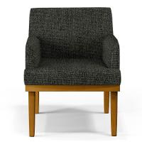 Kit 2 Poltronas Decorativas Vitória W01 Linho Grafite - Mpozenato - 5