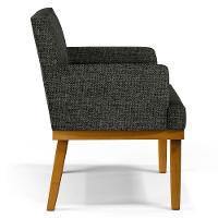 Kit 2 Poltronas Decorativas Vitória W01 Linho Grafite - Mpozenato - 7