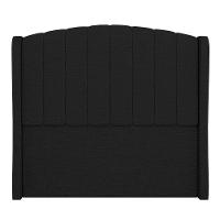 Cabeceira Casal Queen Cama Box 160cm Glenda I02 Linho Preto - Mpozenato - 6