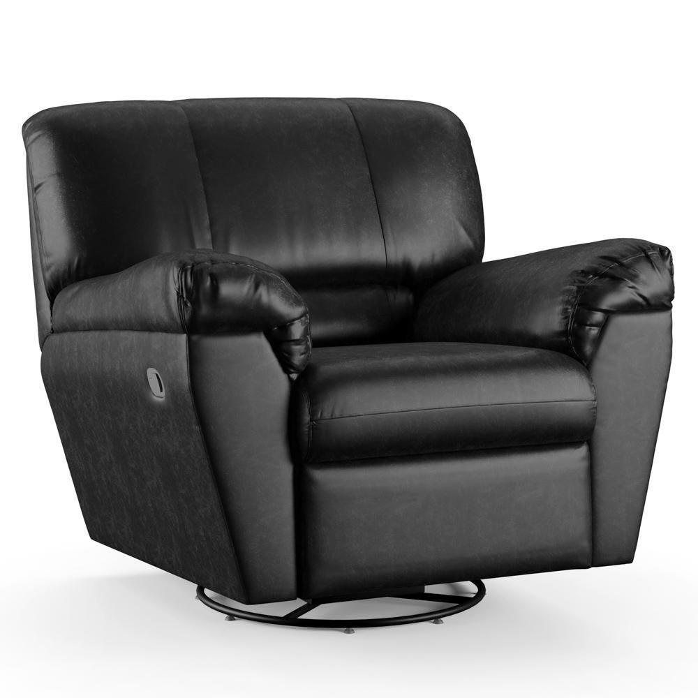 Poltrona Do Papai Reclinável Retrátil Taty D05 Corano Preto - Mpozenato - 1