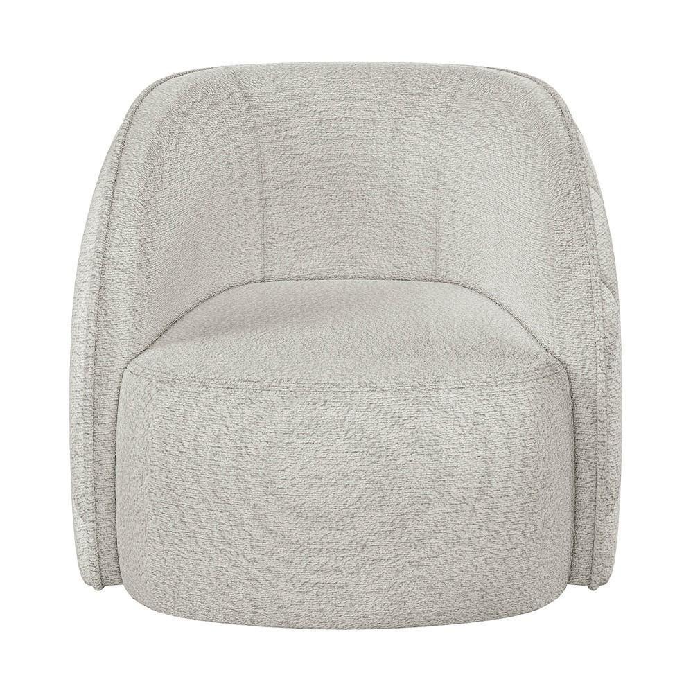 Sofá Decorativo 3 Lugares 240cm Com Almofadas E Poltrona Zion M22 Boucle Branco - Mpozenato - 6