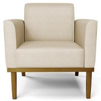 Sofá Namoradeira E 1 Poltrona Base Madeira Castanho Maressa Veludo Luxo Off White - Ibiza - 8