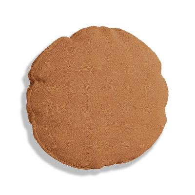 Almofada Bolacha Redonda Cookie Boucle Terracota
