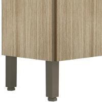 Balcão Gabinete Com Pia Inox 160cm Charm K02 Freijó - Mpozenato - 5