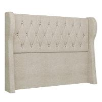 Cabeceira Casal Cama Box 140cm Malva I02 Bouclê Bege - Mpozenato - 1