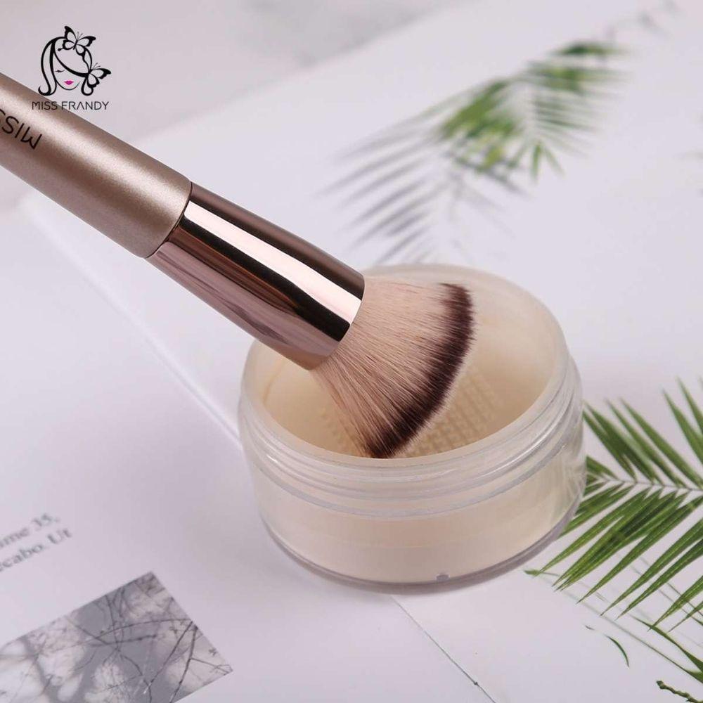 Pincel Para Base Linha Champagne Miss Frandy Pm16-60202 | Aplicação Uniforme E Acabamento Impecável - 4