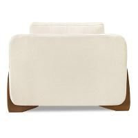 Poltrona Para Sala Base De Madeira Kit 2 Izzy S06 Linho Natural - Mpozenato - 7