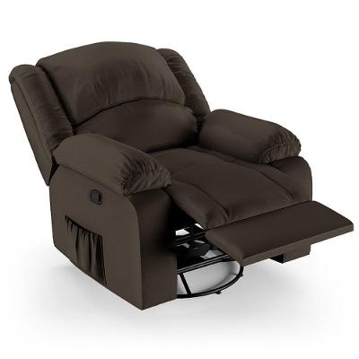 Poltrona Do Papai Reclinável Pietra Glider Giratória Fh9 Pu Marrom - Mpozenato