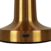 Luminária De Mesa Led Taschibra Jimp Recarregável 5v Dourado - 3
