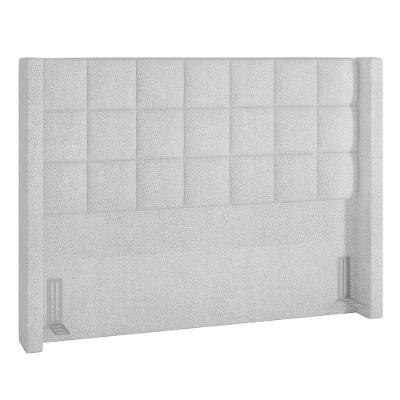 Cabeceira Cama Box Casal 140cm Pisa P02 Bouclé Branco - Mpozenato
