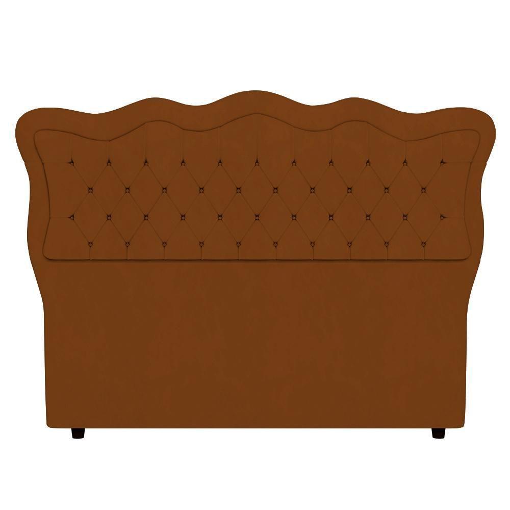 Cabeceira Casal Queen Cama Box 160cm Oregon I02 Veludo Terracota - Mpozenato - 7