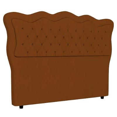 Cabeceira Casal Queen Cama Box 160cm Oregon I02 Veludo Terracota - Mpozenato