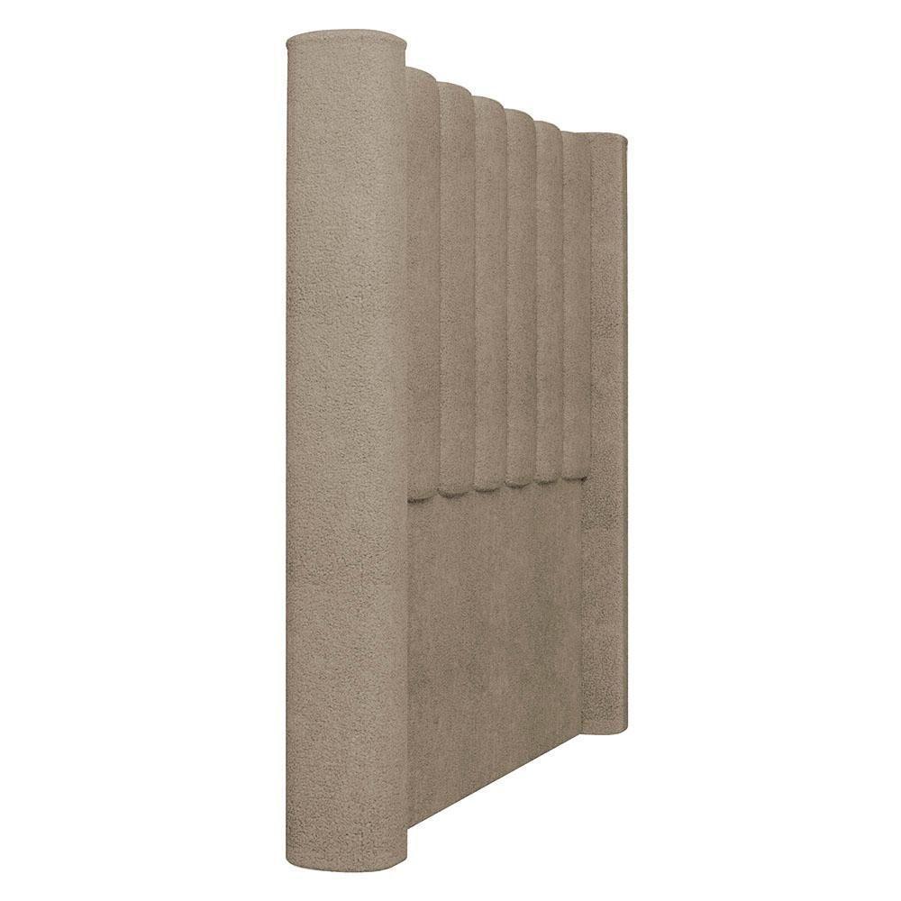 Cabeceira Casal King Cama Box 195cm Claire I02 Bouclê Capuccino - Mpozenato - 7