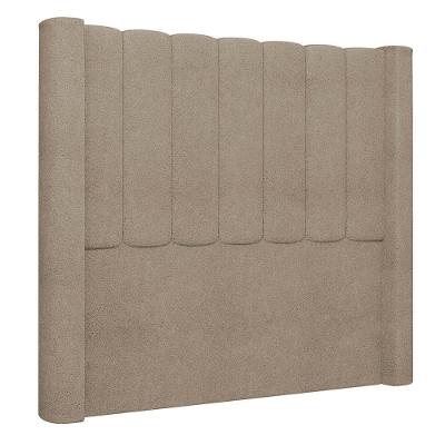 Cabeceira Casal King Cama Box 195cm Claire I02 Bouclê Capuccino - Mpozenato