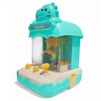 Mini Máquina De Bola Pega Premio Jogo Com Garra Divertido Dino Azul