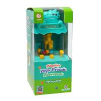 Mini Máquina De Bola Pega Premio Jogo Com Garra Divertido Dino Azul - 5