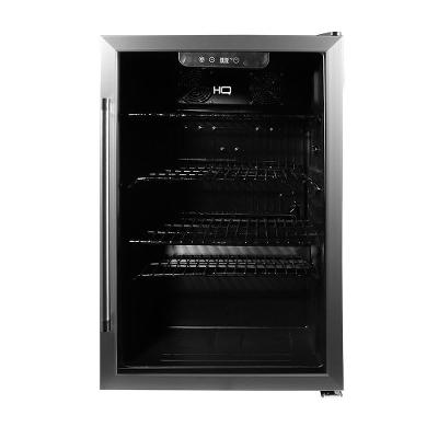 Cervejeira Expositor Vertical HQ-125CEVPV 125L Vidro Duplo Preta e Inox 110V HQ