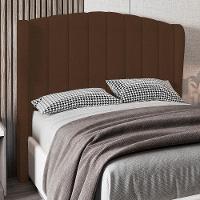 Cabeceira Casal Cama Box 140cm Glenda I02 Bouclê Marrom - Mpozenato - 2