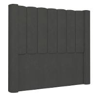 Cabeceira Casal Cama Box 140cm Claire I02 Veludo Chumbo - Mpozenato - 1